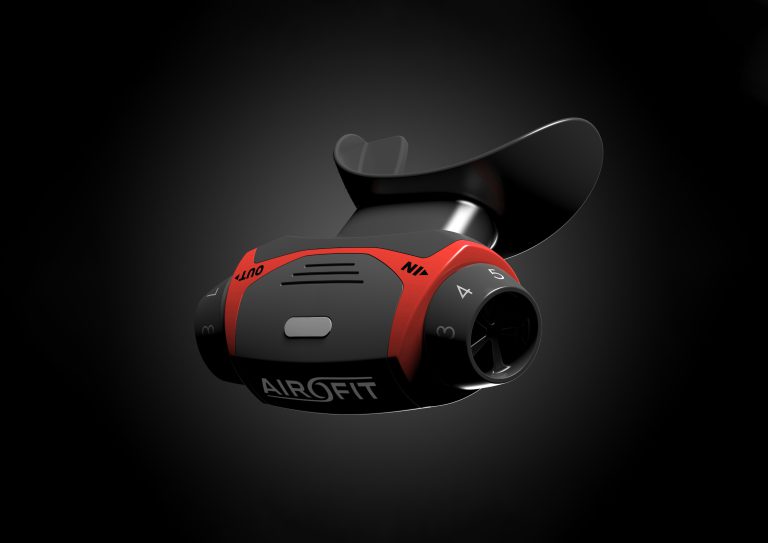 Airofit Smart breathing trainer red and black design scaled photo